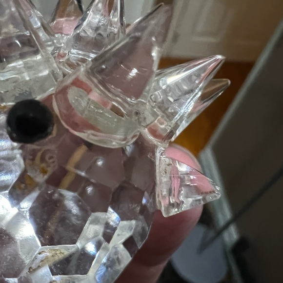 Vintage crystal small hedgehog - Picture 2 of 5